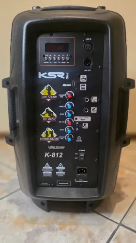 Caixa De Som 12 Polegadas Ksr Pro K812 Com Bluetooth