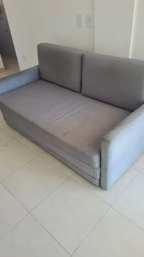 Sofá cama de tecido