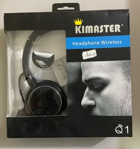 Fone Headphone Bluetooth Qualidade de Som Incrível Ajustável Kimaster