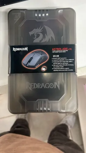 Mouse gamer redragon astrolabe lite preto