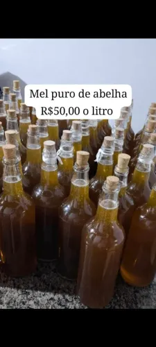 Mel ?de abelha puro produção própria fazemos entrega se preferir 