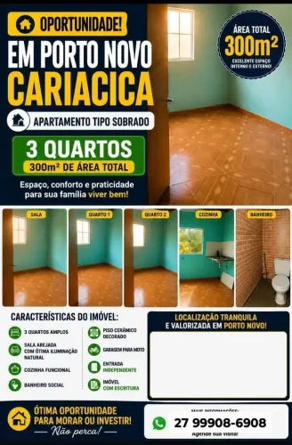 Sobrado 3 Quartos em Porto Novo, Cariacica, 300m², parcelo, troco, analiso propostas