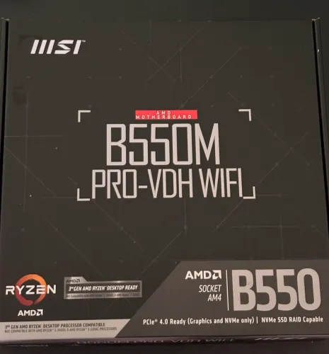 MSI B550m PRO VDH WIFI e Bluetooth 