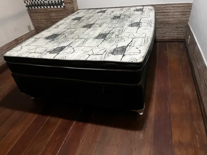 Cama box casal com colchão