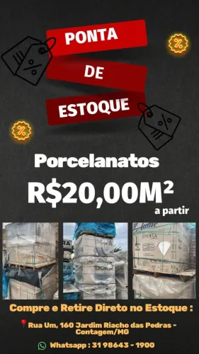 PONTA DE ESTOQUE - PORCELANATO