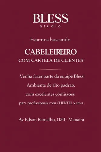Vaga para Cabeleireiro(a) com Cartela de Clientes