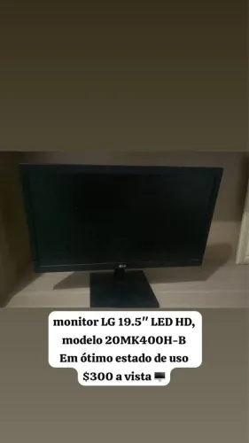 Vendo em ótimo estado, monitor de computador no valor. Para retirada.
