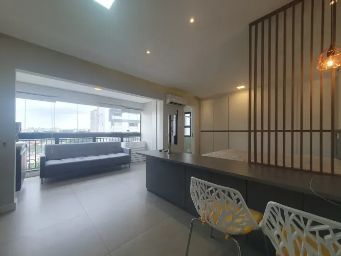 Apartamento mobiliado para locação 35 m² com 1 quarto e 1garagem em Campo Belo