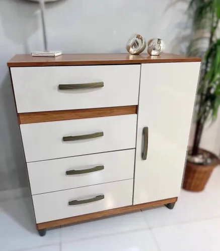 Cômoda 4 Gavetas com Sapateira Leme Entrega Rápida