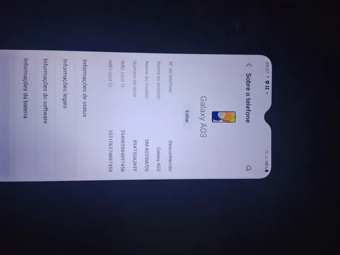 Vendo celular Galaxy A03 ou troco por bicicleta aro 26 ou 29