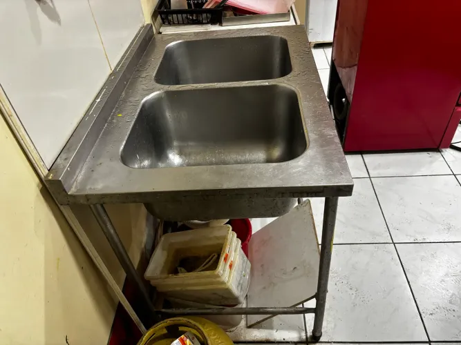Pia inox 2 Cubas reforçada