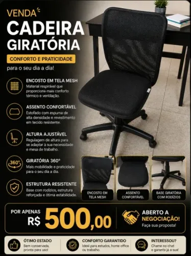 CADEIRA DE ESTUDOS 