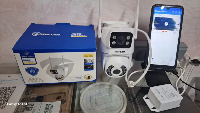 Câmera de Segurânça Wi-fi 2 Lentes 360° Acesso Remoto Via Celular