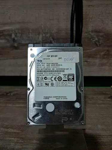 Leia o Anúncio! HD 500GB Toshiba 2,5" notebook. Com alerta.
