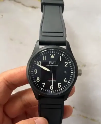 Relogio IWC Pilot - Black - Linha Prem 