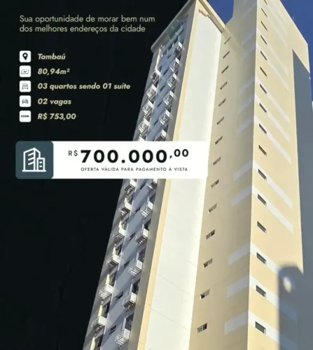 APARTAMENTO C 81m² - 03 QUARTOS SENDO 01 SUÍTE