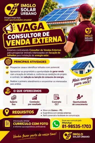 Consultor de vendas externas