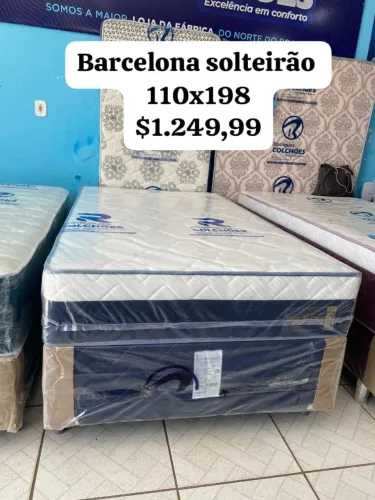 Cama Solteirão 110x198 MOLAS ENSACADAS - colchão 25 cm espessura.. super oferta!!