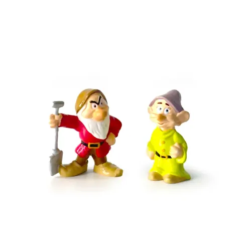 Miniaturas Zangado e Dunga Disney