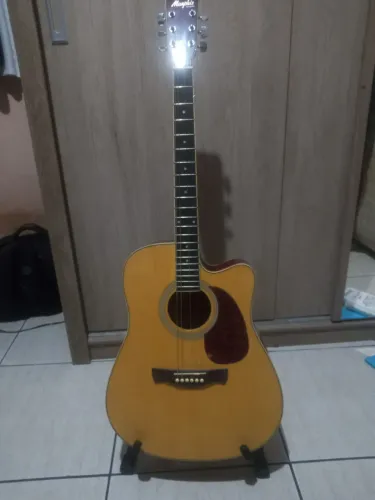 Violão Memphis MD-18 e seus acessórios