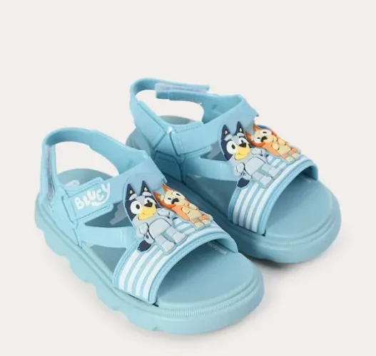 Sandália infantil Bluey com fita aderente - azul | Grendene 17-18 novo (nunca usado)