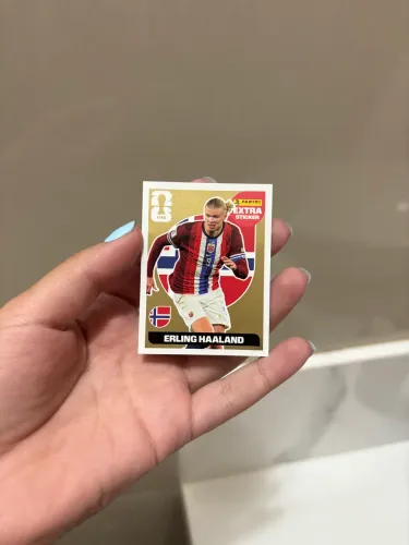 Figurinha Haaland Extra Sticker Dourada RARA Copa 2026 - NEGOCIÁVEL