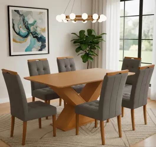 Conjunto de Jantar Savona 6 Lugares