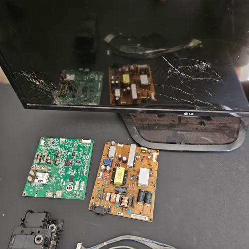 Kit Placas TV LG 42LP360H 42? + Alto-falantes, Cabos e Fonte | Tela Quebrada