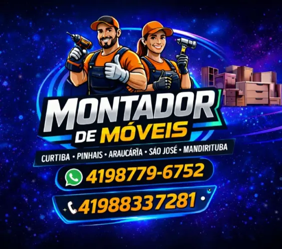 Montador de Móveis disponível para todos bairros de Curitiba Araucária Pinhais São José