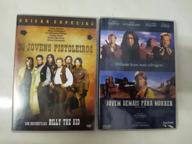 Dvds Jovens Pistoleiros e Jovem Demais Para Morrer 