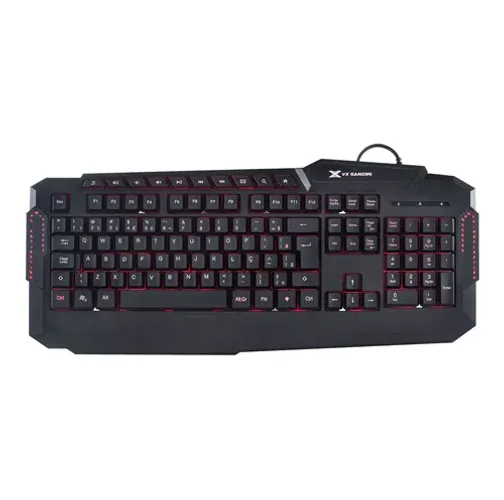 [NOVO] Teclado Gamer Vx Gaming Hercules com Multimidia Led 3 Cores Usb Preto - GT200 Vinik