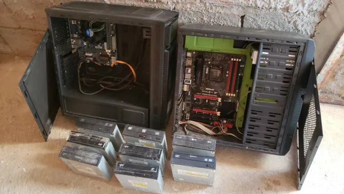 Kit Gabinetes , placas mãe , gravadoras