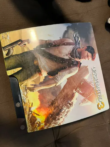 * PlayStation 3 Slim 320GB Edição Uncharted 3 + 2 Controles Originais NÃO POSSUI CABOS 