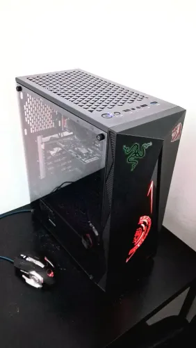 PC Gamer Completo Ryzen 5 4500 + Monitor LG + Teclado e Mouse