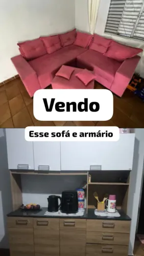 Vendo armário e sofá