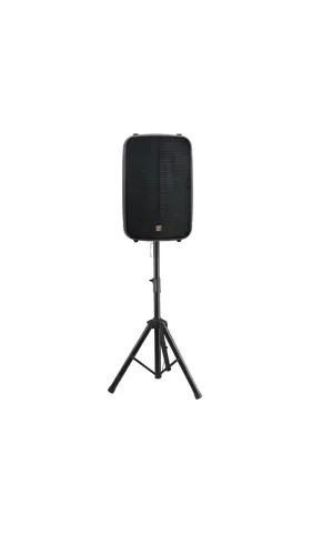 Caixa Ativa Staner 300W 2 Vias Bluetooth Rádio FM SR315M Preta + Tripé