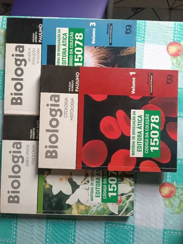 Coleção livros de Biologia volumes 1, 2, 3 (versão do professor)