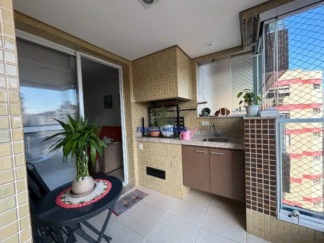 Apartamento venda 2 quartos 2 vagas Sacada Piscina Gonzaga Santos/SP