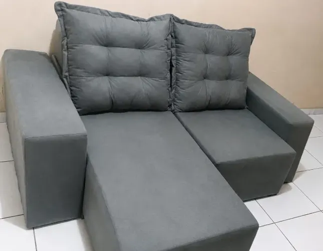 SOFÁ RETRÁTIL 1,90M | PRONTA ENTREGA | PAGUE APÓS RECEBER