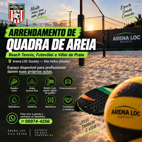 Arrendo quadra de areia com toda estrutura em Vila Velha