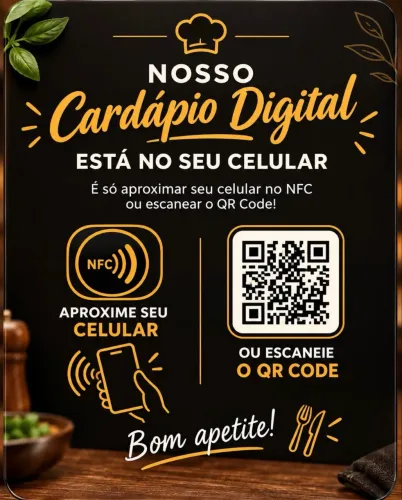 Placa de Mesa NFC - para restaurantes personalizadas