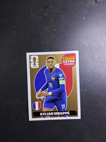 Figurinha Extra Sticker Panini Copa 2026 - Kylian Mbappé Gold