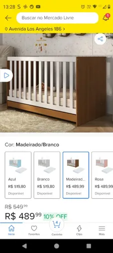 Berço 3 em 1 com colchão