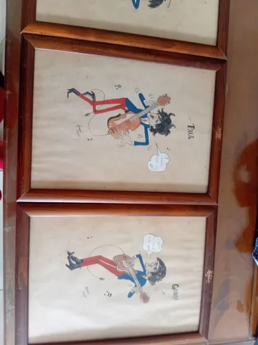 Kit de quadros dos Beatles do ano 66,para colecionadores