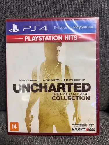 UNCHARTED The Nathan Drake Collection PS4 PlayStation Hits - São 3 jogos - NOVO LACRADO