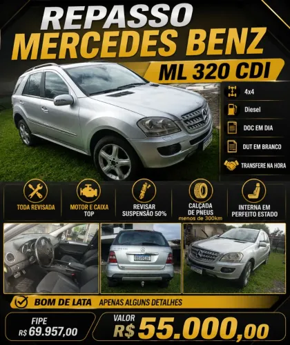 Mercedes-Benz ML-320 3.0 V6 224cv 4X4 Diesel 2008