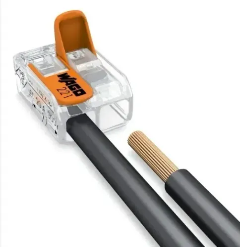 Conector Wago Compacto Emenda 4,0mm 2 Polos 221-412 Wago