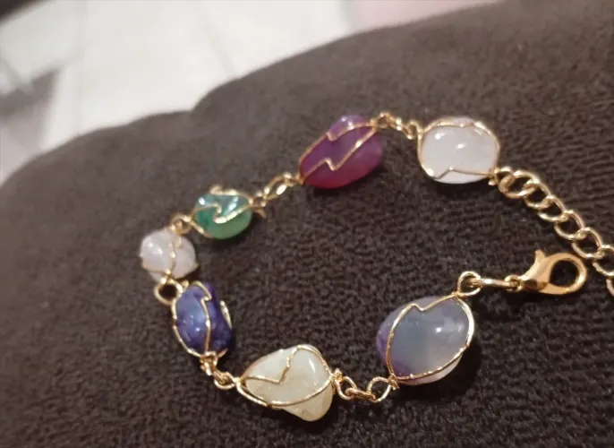 Pulseira pedras naturais brasileira
