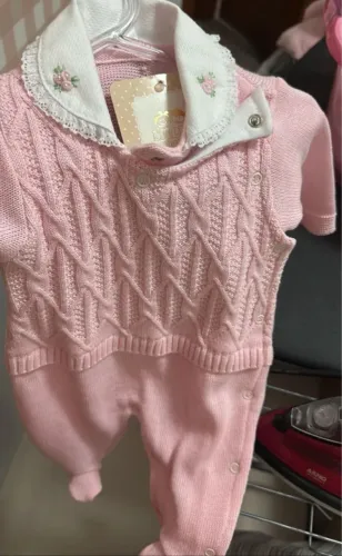 Saída maternidade em tricot