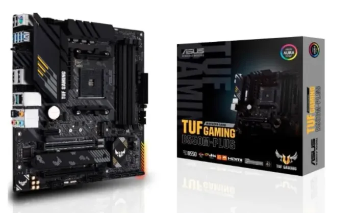 Placa-Mãe ASUS TUF Gaming B550M-PLUS AM4 mATX - Lacrada